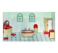 Goki Doll Maison en Bois De Bain 7 pièces Multicolore G