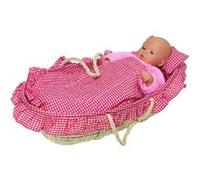 Goki Doll Panier Avec VUE Sur Le LAC Miroirs Rouge Carreaux 58 X 33 X 15 cm Rood G