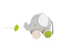 goki Eléphant à tirer avec feuille