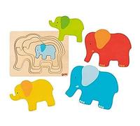 GOKI - Éléphant - Puzzle et Puzzle - Multicolore (57450)