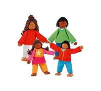 Goki - Famille de Couleurs Flexibles Poupées bébé, Multicolore (51495)