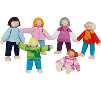 Goki Poupées articulées Famille – 3 poupées – Développe la créativité – Mixte