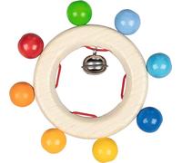 Goki Hochets de marque - Gamme hochet avec 8 perles arc-en-ciel