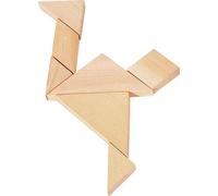 goki HS008 Puzzle, Tangram, naturel (1 pièce)