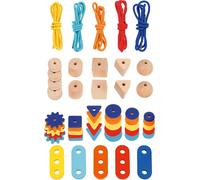 Goki - Jeu à Enfiler en Bois - 48 éléments