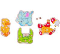 GOKI Jeu de puzzle avec cubes animaux