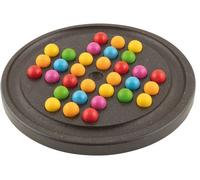 Gollnest & Kiesel Jeu Solitaire en bois Ø 20 cm, lasuré, 33 billes, à l'unité