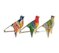 Goki jouet oiseau chanteur coloré avec son mécanique et ailes