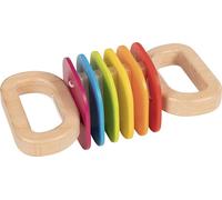 Goki Klapper Arc-en-ciel Instrument de musique pour enfants 61885 Jouet en bois NOUVEAU