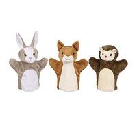 Goki - Marionnettes Écureuil, Lapin et Hérisson - Tissu - 50961