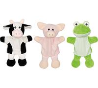 Goki - Marionnettes Vache Cochon Grenouille - Tissu - 50959