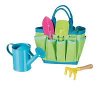 Goki Outils de jardin avec sac 5pcs Outils de jardin Pelle Râteau Jardin Enfants 63892
