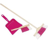 goki Pelle à poussière, balayette, balai 52cm rouge