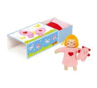 goki Poupée Bonne Nuit avec doudou dans petite boîte Fillette de poupée 51536 Nouveau