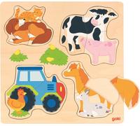 goki Puzzle à assembler Animaux de la ferme