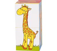 Goki Puzzle à cubes Animaux de Gollnest&Kiesel 2 pièces 6 motifs différents