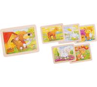 goki Puzzle à encastrer Enfants animaux Mouton Puzzle en bois Jouet en bois 57807 Enfants NOUVEAU