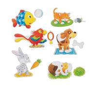 GOKI Puzzle animaux domestiques 6v1