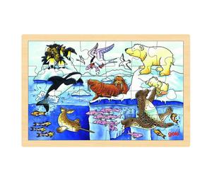 Goki Puzzle Arctic Animals - 24 Pcs Toy NEUF