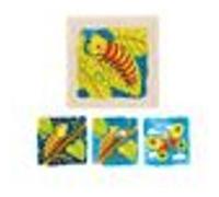 Goki Puzzle en bois 2041609 – La Chenille – 44 pièces, mélangé
