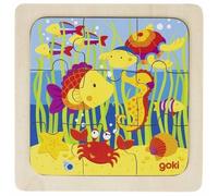 GOKI Puzzle en bois On the road 9 pièces