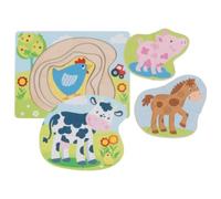 GOKI Puzzle multicouche animaux de la ferme