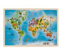Goki puzzle puzzle carte du monde bois 192-pièces Multicolore G