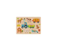 Goki Puzzle Tracteur Avec Remorques