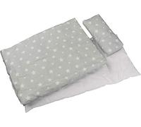Goki- Ropa de cama Para muñecas, Cielo estrellado Décoration, 51517, Gris, S