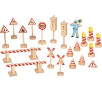 Goki Set de panneaux de signalisation Policier Ole