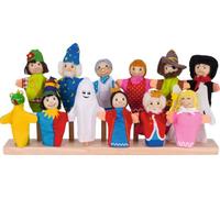 Goki - SO401 - Assortiment de 12 marionnettes à Doigts en Tissu, à partir de 3 Ans