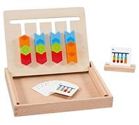 Goki - Tableau de classement des Couleurs dans Une boîte en Bois, Pliable Puzzles, Multicolore (58406)