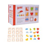 Goki Jeu de mémoire en bois Feel-a-Pair 56968.0 Multicolore