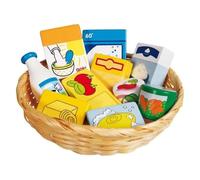 Gollnest & Kiesel Corbeille de miniatures alimentaires et d'entretien en bois - 2 ans+