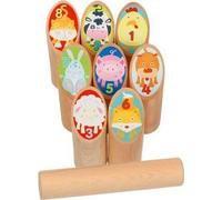goki Viking animal Kubb, dans un sac en coton