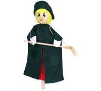 Goki Marionnette à main en peluche 2040600 – Sorcière 27 cm Noire