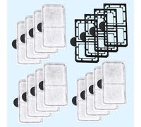 Goktvai 16 Pièces Kit de Remplacement Cartouches Filtrantes avec Cartouches et Panier, Compatible avec Top Fin EF-S et BF5 Bettaflo pour Systèmes de Filtration d'eau pour Aquarium