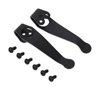 Goktvai 2pcs Attaches Poche Couteau Poche pour Spyderco, Alliage de Titane 6Al-4V Remplacement d'Attache de Couteau avec Vis Compatible Avec Spyderco