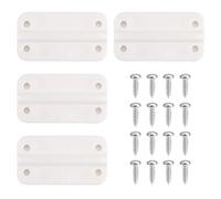 Goktvai 4 Charnières Glacière en Plastique pour Igloo 50-165 QT, 5,9x3,2cm Charnières Congélateur avec 16 Vis Pièces Rechange Accessoires Glacière Camping pour Igloo Réfrigérateur