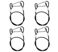 Goktvai 4pcs Câbles de Suspension avec Mousquetons, Sangles Flexibles en Acier Inoxydable Support pour Mangeoires à Oiseaux Nichoirs Arbres Jardinières Lanternes Décorations de Jardin