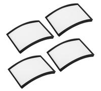 Goktvai 4pcs Porte Forfait de Ski, 9x6,2cm Porte Forfait de Ski Enrouleur en Plastique avec Cadre Ouvert Compatible avec Tous les Casques et les Cartes Crédit Standard(Noir)