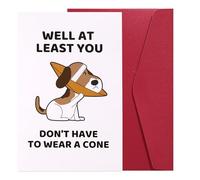 Goktvai Cartes de Prompt Rétablissement Amusantes, 20,5 x 13,5 cm Cadeaux Soyez Bientôt Mieux Carte Je Pense à Vous Cadeaux Soyez Mieux pour Hommes et Femmes