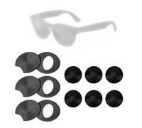 Goktvai Lunettes Connectées Cache Confidentialité Lumière LED pour Meta, 3 Ouverture Rabattable Protecteur Obturateur Lentille Caméra avec 6 Autocollants Bloquant Lumière LED pour Skyler Headliner