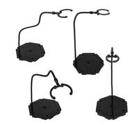 Goktvai Réglable Support de Figurine d'Action, Flexible Support de Display Personnage avec Bras Socle en Métal & 6 Pinces Pratique Porte-Display pour Présentation Puppets Figurines (Noir)