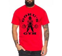 Goku Golds T-Shirt pour Homme One Goku Dragon Master Son Ball Vegeta Turtle Roshi Piece Golds DB, Farbe2:Rot;Größe2:XL