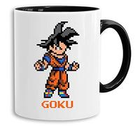 Goku Pixel - tasse à café Mug cadeau Son Ruffy Luffy Zoro Saitama One Dragon Master Goku Ball Vegeta Roshi Piece Db, Farbe2:Blanc