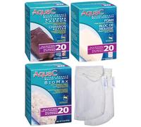 Gokul Brands AquaClear Kit de 20 filtres d'entretien et de remplacement pour plaques de cuisson, y compris les sacs en maille Gokul Brands (inserts de charbon actif AquaClear 45 g-1, BioMax Media 42