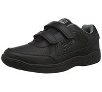 Gola Ama202 Belmont Cuir Véritable Baskets Scratch Hommes Noir EU 41