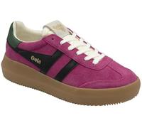 Gola Athena Baskets en daim pour femme Fuchsia/Noir/Evergreen