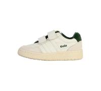 Gola Basket basse enfant cuir blanc/vert - fermeture scratch - confort exceptionnel 31